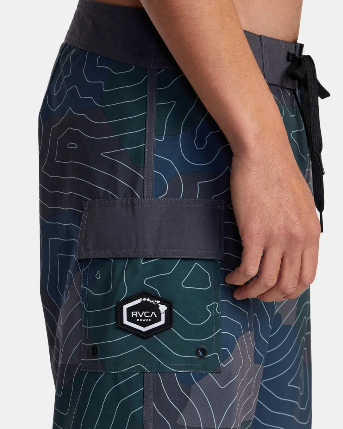 RVCA TOPO EASTERN 18 18" BOARDSHORTS Hawaii Topo Camo
