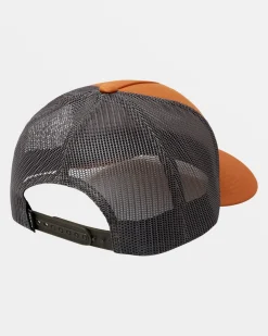 RVCA VA ALL THE WAY CURVED BRIM TRUCKER HAT Adobe Discount