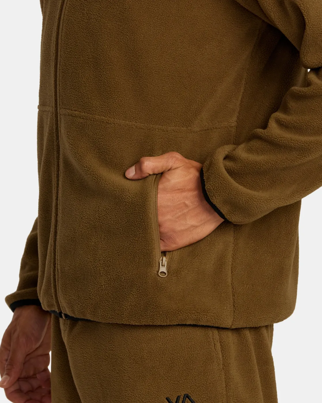 RVCA VA ESSENTIAL MICRO FLEECE Camel Sale