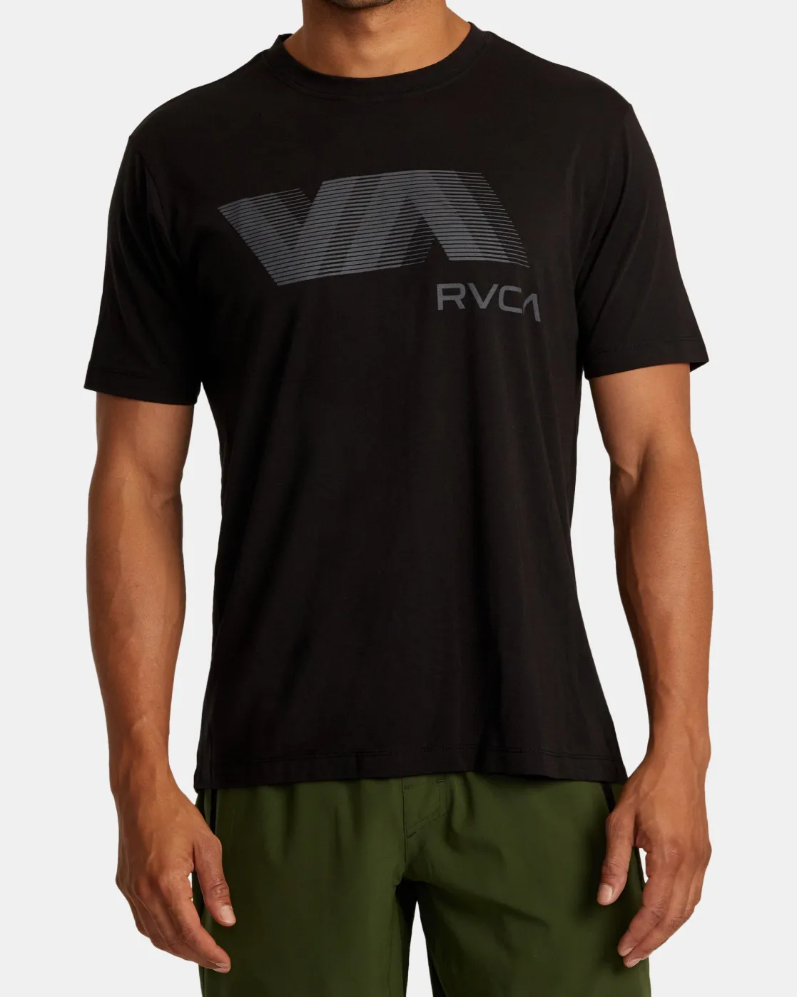 RVCA VA BLUR TEE Black 2 Clearance