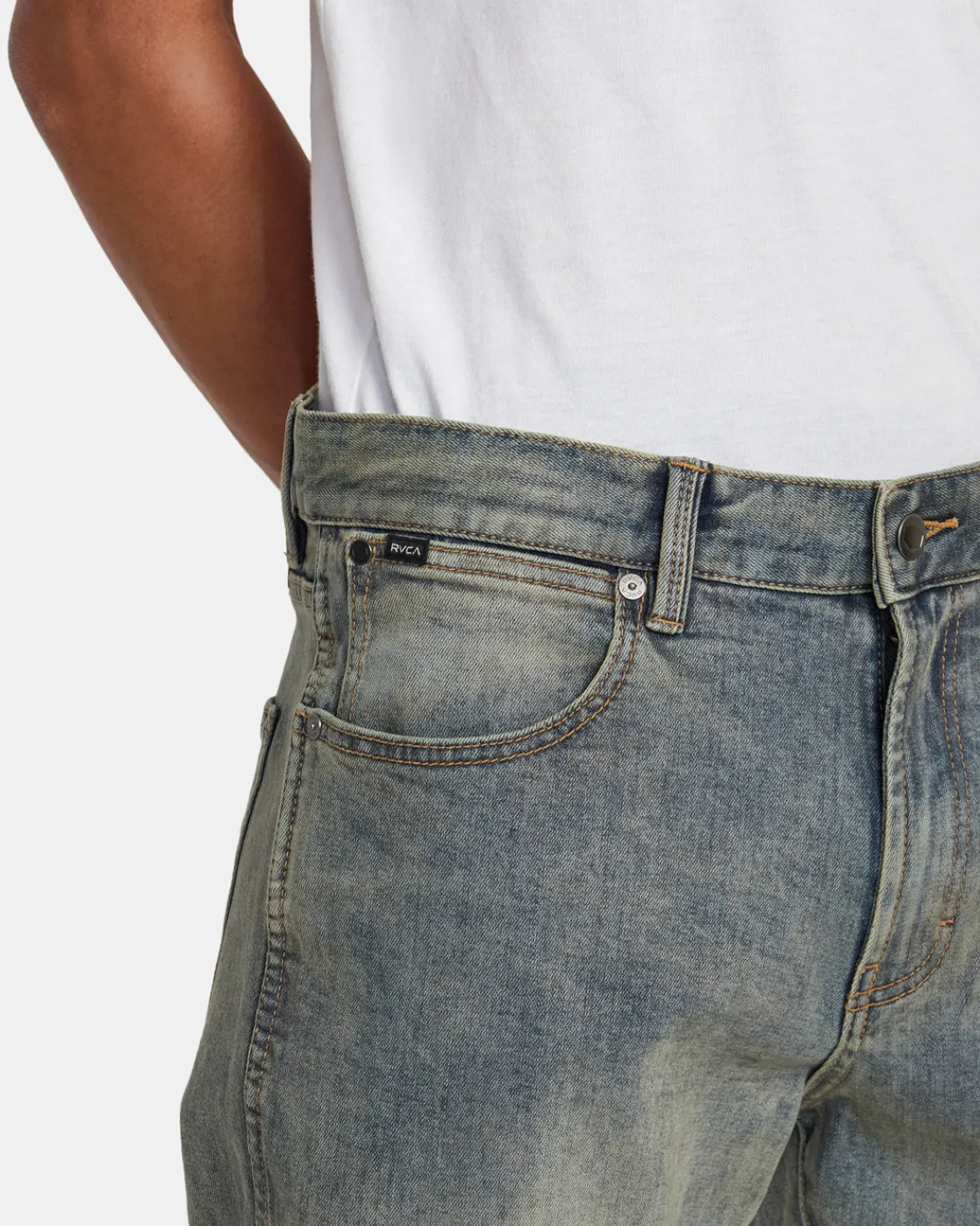 RVCA WEEKEND ANP DENIM JEANS Dark Vintage Hot