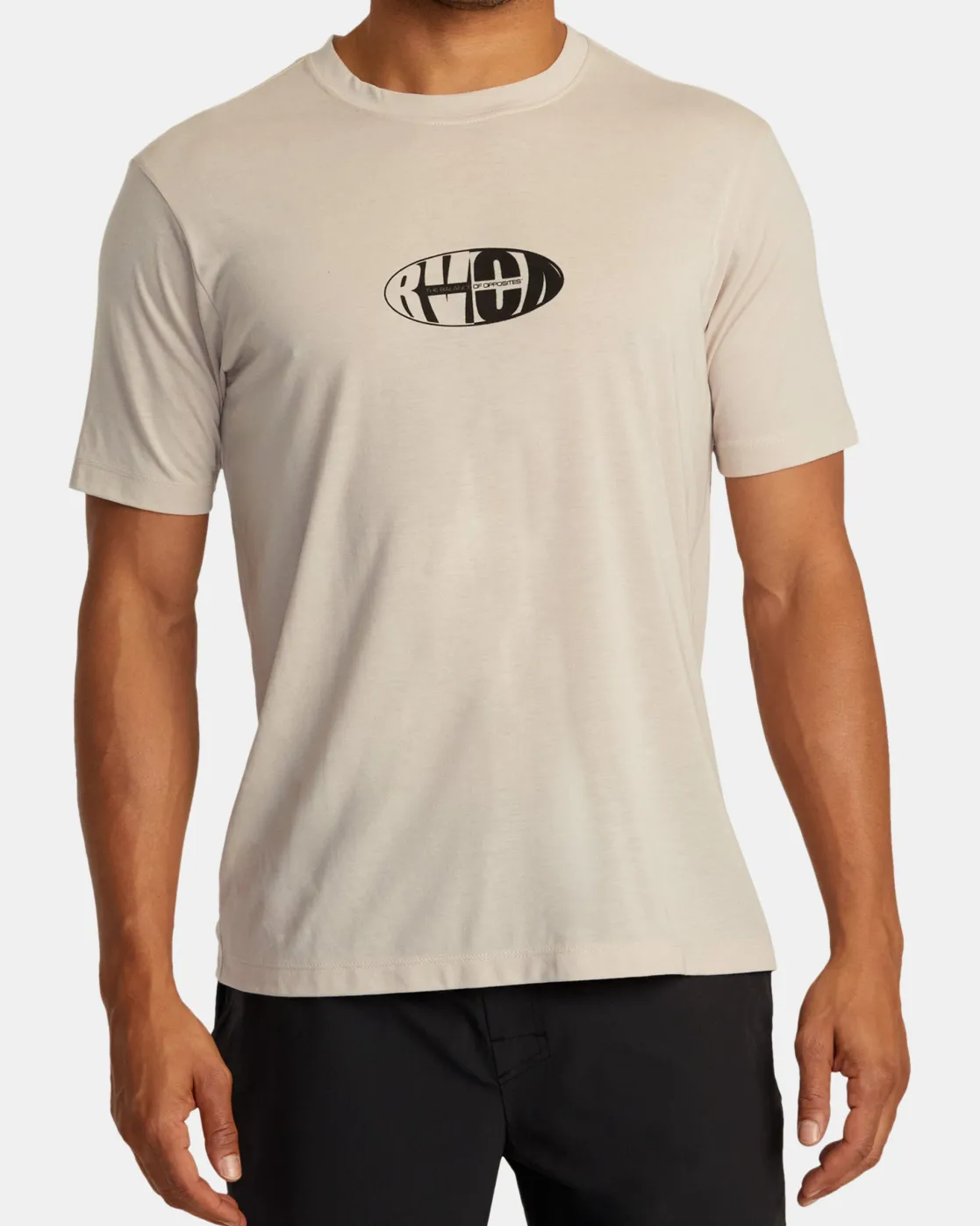 RVCA Y2 SHORT SLEEVE TEE Warm Grey Clearance