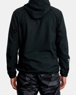 RVCA YOGGER ZIP-UP HOODED JACKET II Black Discount